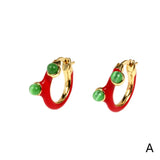 Colorful Enamel Small Hoop Earrings Women Earings Party Gift