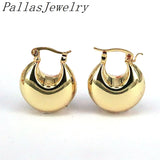 6Pairs Vintage Metal Hoop Earrings Stainless Steel Geometric Copper Earring