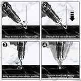 6Pc Diamond Drill Set for Granite Tile Glass 5/6/8/10/12mm