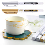 6Pc Silver Epoxy Resin Drawing Pen Metallic Marker