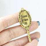 6Pcs Mirror Charms Fairest of Them All Pendant For Necklace,Earring DIY