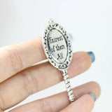 6Pcs Mirror Charms Fairest of Them All Pendant For Necklace,Earring DIY
