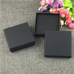 6Pcs Jewelry Boxes With Covers +6Pcs Cards for Necklaces Earrings Bracelets