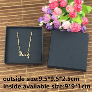 6Pcs Jewelry Boxes With Covers +6Pcs Cards for Necklaces Earrings Bracelets