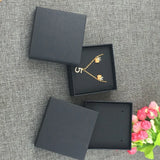 6Pcs Jewelry Boxes With Covers +6Pcs Cards for Necklaces Earrings Bracelets