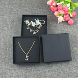 6Pcs Jewelry Boxes With Covers +6Pcs Cards for Necklaces Earrings Bracelets