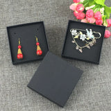 6Pcs Jewelry Boxes With Covers +6Pcs Cards for Necklaces Earrings Bracelets