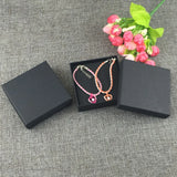 6Pcs Jewelry Boxes With Covers +6Pcs Cards for Necklaces Earrings Bracelets