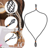 6Pcs Adjustable Stone Holder Wax Rope Necklace Making Set