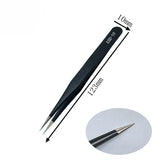 6Pcs ESD Stainless Steel Tweezers Maintenance Jewelry DIY