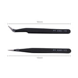 6Pcs ESD Stainless Steel Tweezers Maintenance Jewelry DIY