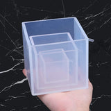 6Pcs Big Ball Resin Moulds Clear Silicone Square Moulds Deep Square Resin Moulds