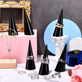 Acrylic Crystal Ring Holder Wedding Ring Display Cone Single Finger Rings Stand