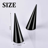 Acrylic Crystal Ring Holder Wedding Ring Display Cone Single Finger Rings Stand