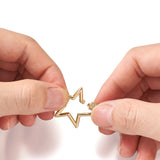 6Pcs Brass CZ Carabiner Lock Charms for DIY Jewelry