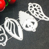 6Pcs Carbon Steel Feather Earring Cutting Dies for DIY Leather Earrings
