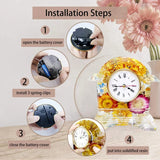 6Pcs Clock Parts for Resin Mold, Epoxy Casting Resin Clock Pieces