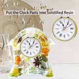 6Pcs Clock Parts for Resin Mold, Epoxy Casting Resin Clock Pieces