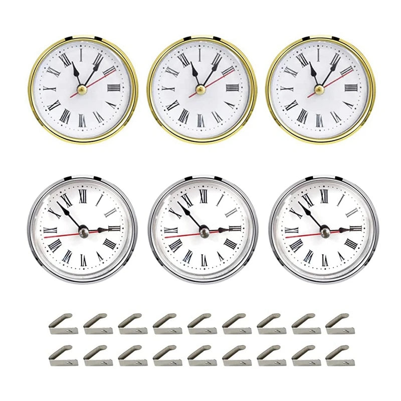 6Pcs Clock Parts for Resin Mold, Epoxy Casting Resin Clock Pieces
