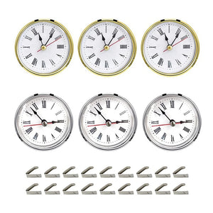6Pcs Clock Parts For Resin Mold, Epoxy Casting, Clock Pieces