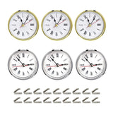 6Pcs Clock Parts For Resin Mold, Epoxy Casting, Clock Pieces