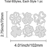 6Pcs Clovers Metal Cutting Dies for Scrapbooking