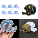 6Pcs DIY Baseball Cap Keychain Pendant Molds for Valentine Gift