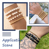 6Pcs Hematite Round Beaded Bracelet Set for Women