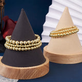 6Pcs Hematite Round Beaded Bracelet Set for Women
