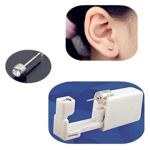 6Pcs Disposable Sterile Ear Piercing Gun with Ear Studs Piercer Tool