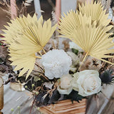 6Pcs Natural Dried Palm Leaves Wedding Decor Bouquet