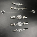 6Pcs Sweater Shawl Clips, Blouse Brooch Pins for Women