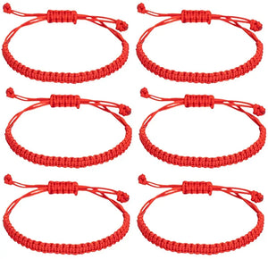 6Pcs Tibetan Buddha Amulet Bracelets Multicolor Lucky Bracelet