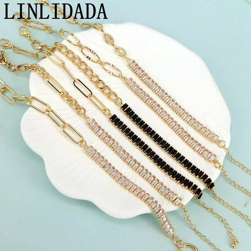 6Pcs CZ Zircon Tennis Bracelets for Women