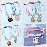 6Pcs Cartoon Rabbit Flower Bracelet Women's Jewelry Students Gift