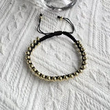 6Pcs Copper Bracelet 18k Plated Braided Jewelry