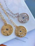 6Pcs Eye Charms With Zircons Crystal Evil Eye Pendant - Jewelry Supplies
