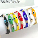 6Pcs Boho Turkey Eyes Bracelets Lucky Charm for Women Men