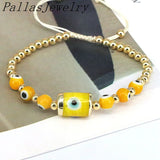 6Pcs Glass Bead Bracelets Colorful Eye Bracelet