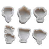 6Pcs Line Drawing Flower Epoxy Resin Molds Art Crafts Tools