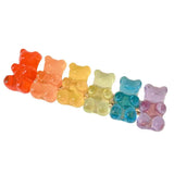 6Pcs Nail Art Silicone Mold Kit Moon Cross Flower Bear Nail Carving Templates