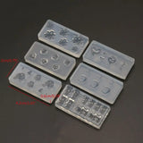 6Pcs Nail Art Silicone Mold Kit Nail Carving Mold Nail Art Templates