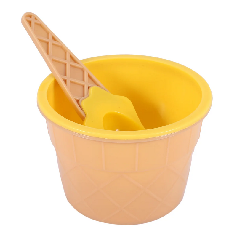 6Pcs Ice Cream Bowl Set with Spoons