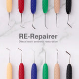 6Pcs Dental Resin Filler Restoration Kit w/ Silicone Handle