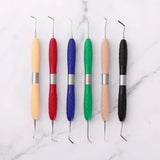 6Pcs Dental Resin Filler Restoration Kit w/ Silicone Handle