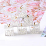 6Pcs Pearl Resin Charms Pendants for DIY Earrings C263
