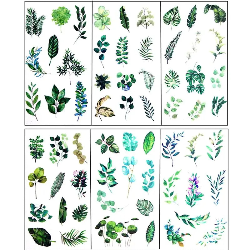 6Pcs Leaves Resin Sticker Epoxy Resin Mold Frame Fillers Material