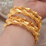 6Pcs African Dubai Bangles For Women Nigerian Bridal Bangles Wedding Accessories