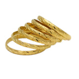 6Pcs Dubai Bangles Women Men 24k Ethiopian Bracelets African Jewelry