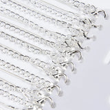6Pcs Silver Snake Chains Necklace Women Jewelry Making Findings